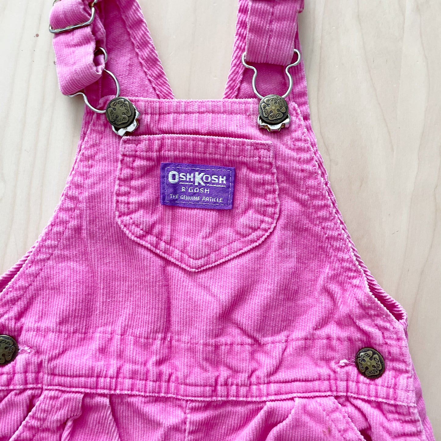 OshKosh Pink Fine Cord Overalls