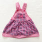 OshKosh Plaid Woven Skirtall - Yellow Clover Vintage Kids Clothes
