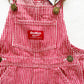 OshKosh Red Hickory Stripe Overalls