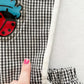 OshKosh Ladybug Gingham Set - Yellow Clover Vintage Kids Clothes