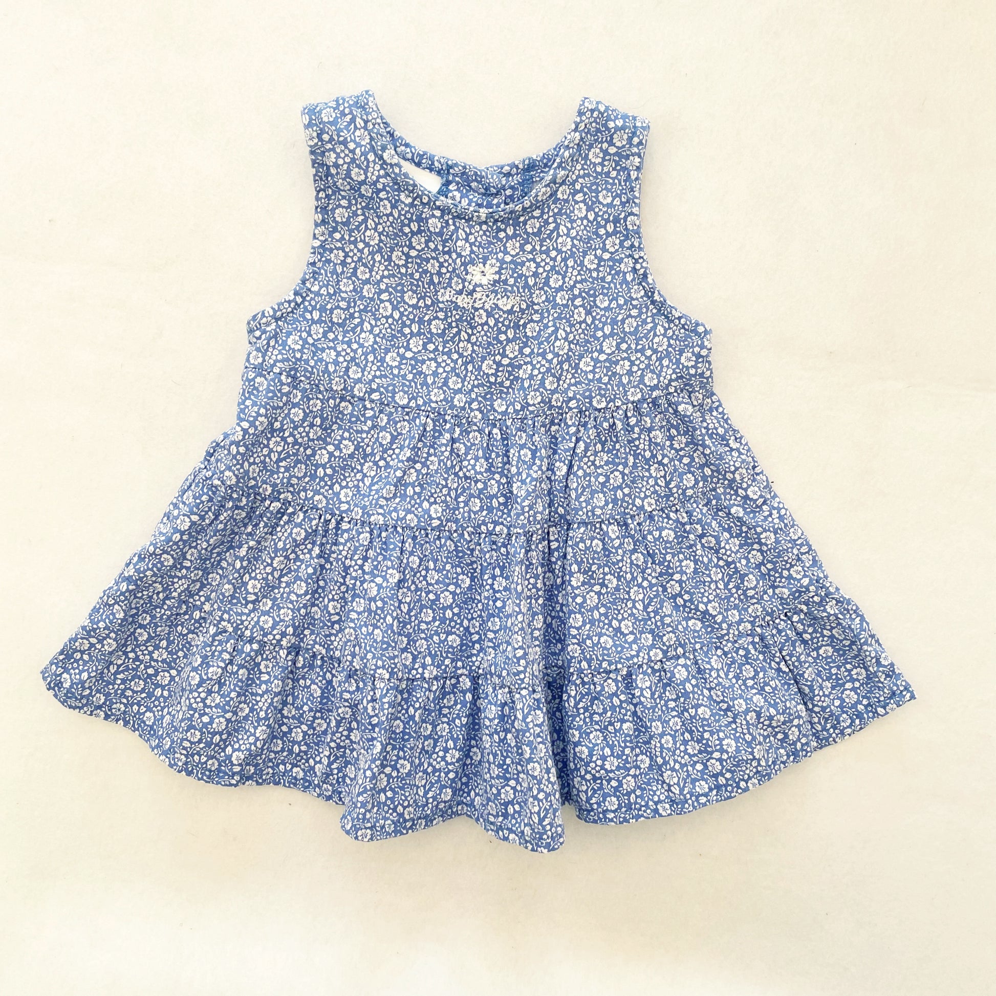 Baby B’gosh Floral Tiered Dress Set - Yellow Clover Vintage Kids Clothes