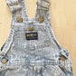 OshKosh Acid Wash Hickory Striped Overalls - Yellow Clover Vintage Kids Clothes