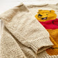 Handknit Pooh Sweater - Yellow Clover Vintage Kids Clothes
