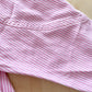 OshKosh Pink Engineer Stripe Bubble Overalls - Yellow Clover Vintage Kids Clothes