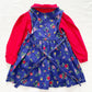 OshKosh Royal Blue Floral Dress Set - Yellow Clover Vintage Kids Clothes