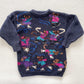 Mice Skaters Crewneck Sweater - Yellow Clover Vintage Kids Clothes