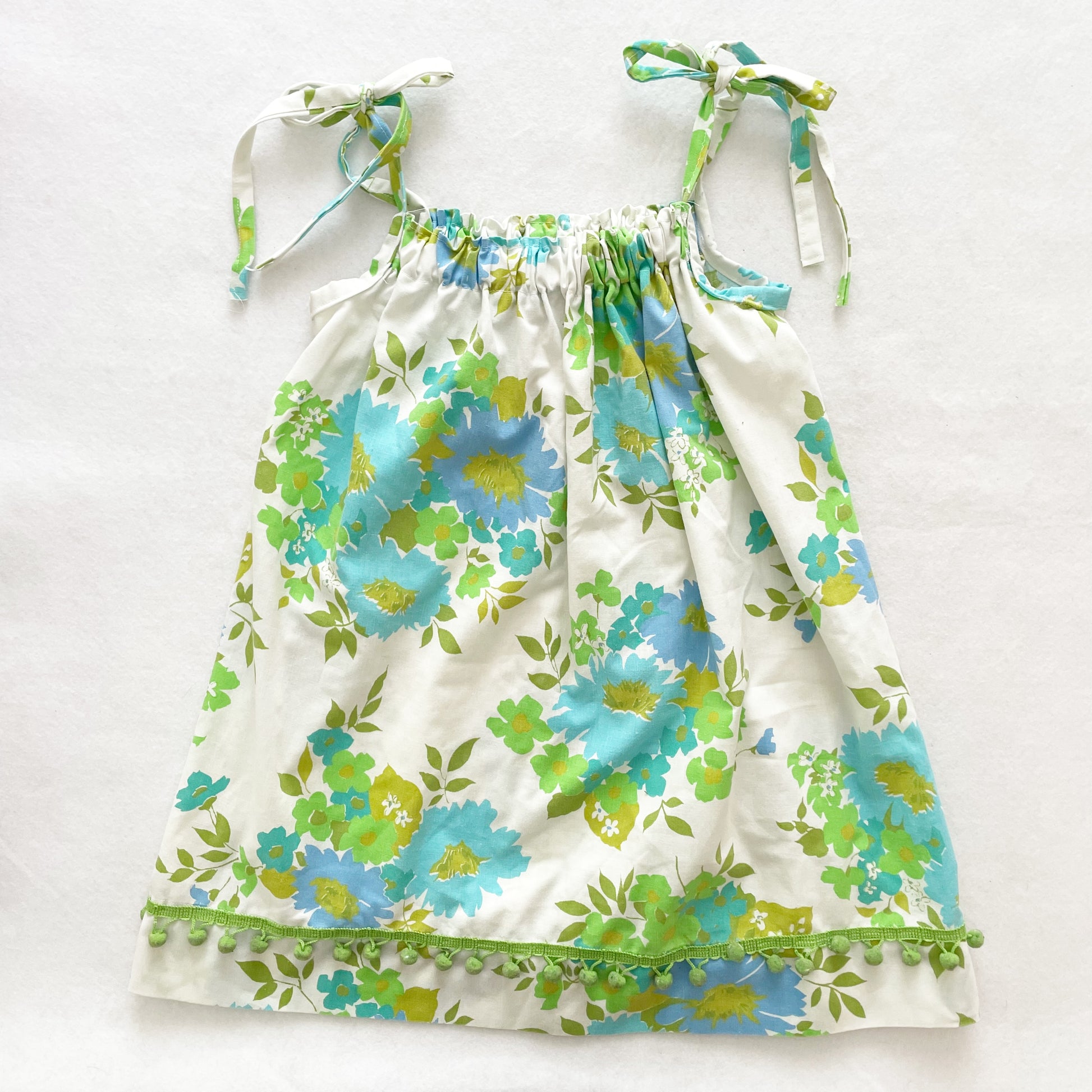 Handmade Vintage Fabric Dress - Yellow Clover Vintage Kids Clothes