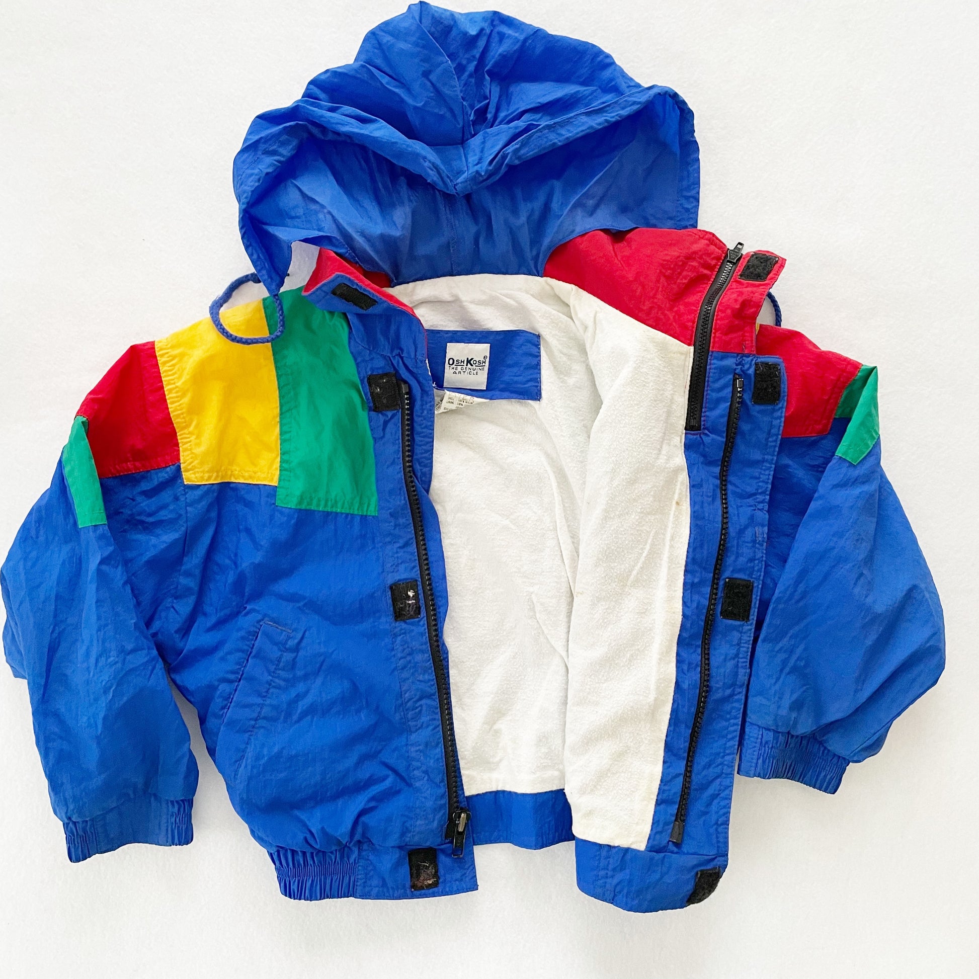 OshKosh Colorblock Jacket - Yellow Clover Vintage Kids Clothes