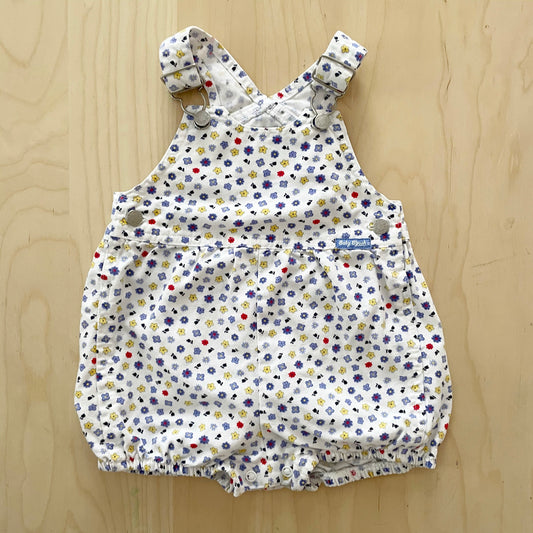 Baby B’gosh Floral Bubble Overalls - Yellow Clover Vintage Kids Clothes