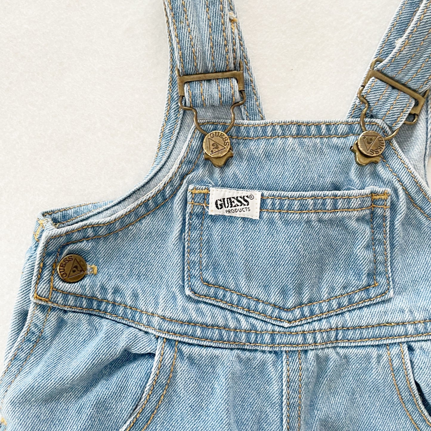 Guess Lighter Wash Overalls • 6m