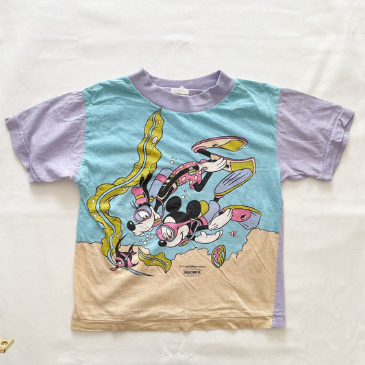 Americanwear Goofy and Mickey Scuba Tee - Yellow Clover Vintage Kids Clothes