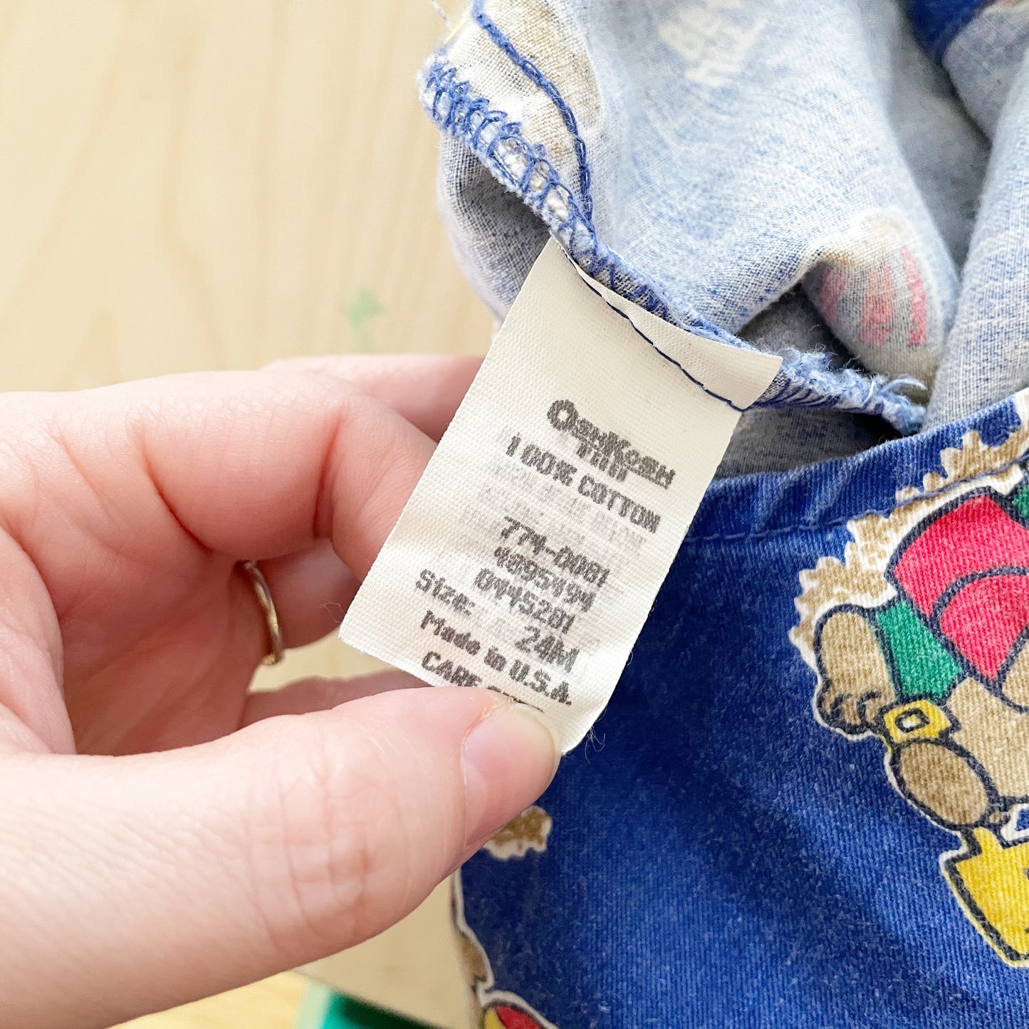 Vintage Baby B’gosh Beach Bear Shortalls