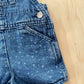 Vintage Liberty Star Print Denim Shortalls
