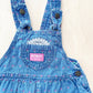 Vintage OshKosh Bow Back Floral Woven Chambray Overalls - Yellow Clover Vintage Kids Clothes