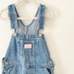 OshKosh Medium Wash Pink Label Overalls - Yellow Clover Vintage Kids Clothes