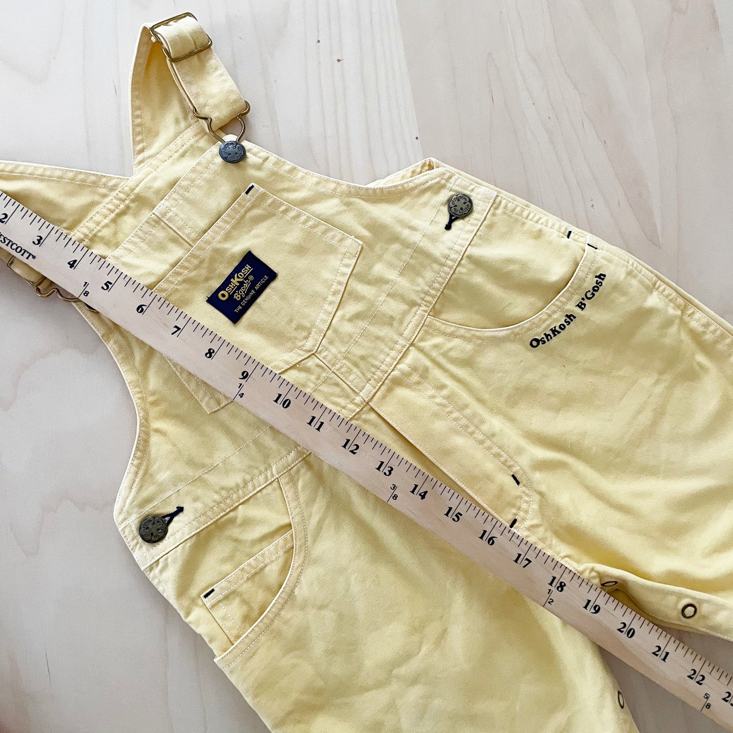 OshKosh Yellow Baggy Shortalls