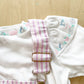 Vintage OshKosh Lilac Striped Skirtall Set - Yellow Clover Vintage Kids Clothes
