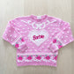 Vintage Barbie Sweater - Yellow Clover Vintage Kids Clothes