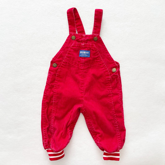 OshKosh Red Cord Jogger Overalls