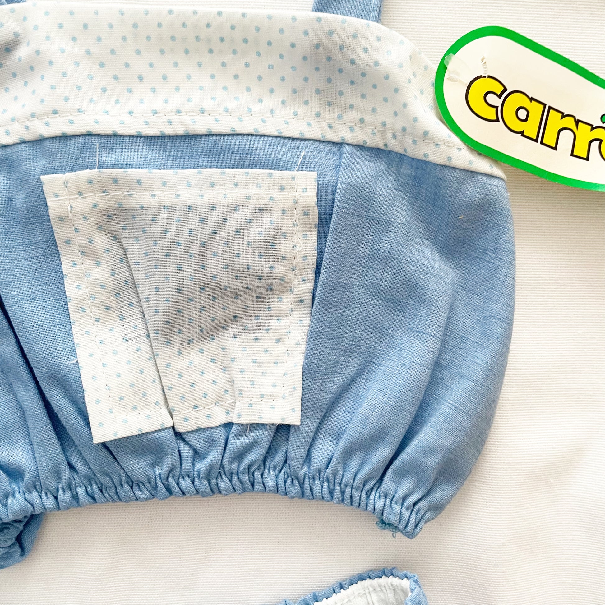 Cropped Blue Tank Set • 2T - Yellow Clover Vintage Kids Clothes