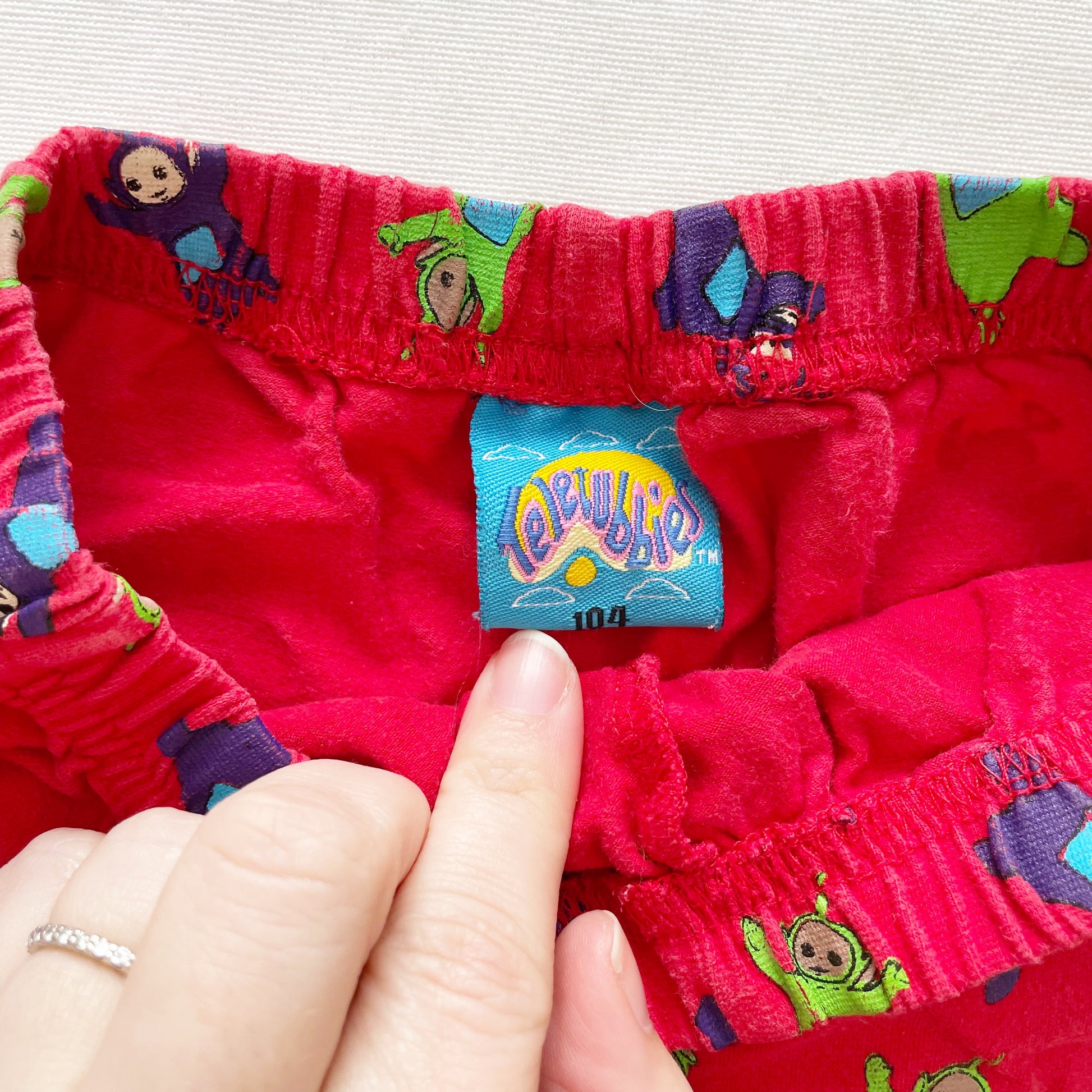 Teletubbies Print Leggings - Yellow Clover Vintage Kids Clothes
