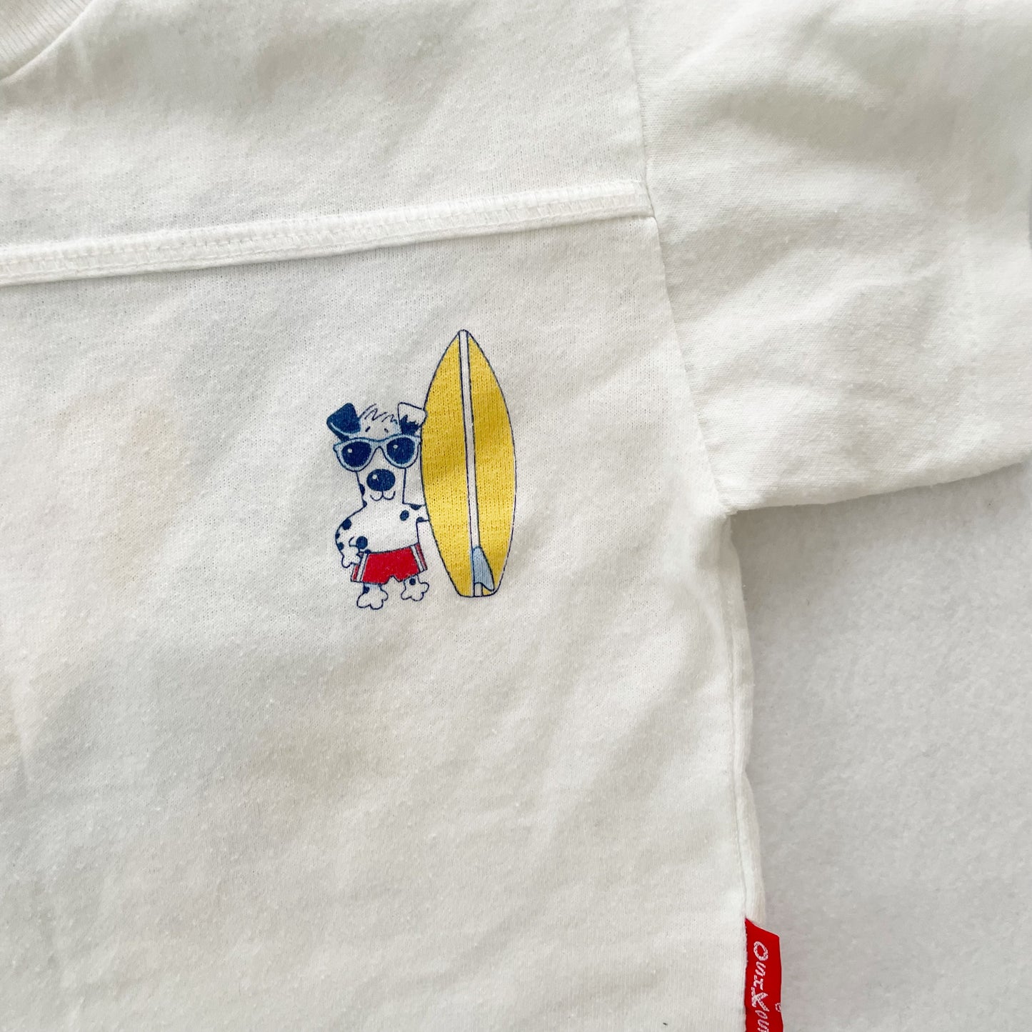 OshKosh Surf Dog Tee - Yellow Clover Vintage Kids Clothes