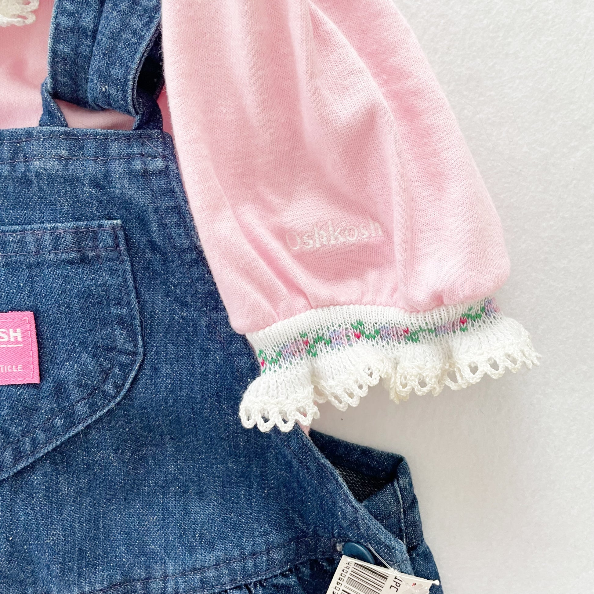 OshKosh Bow Back Overalls Set - Yellow Clover Vintage Kids Clothes