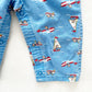 OshKosh Sailboat Bears Overalls - Yellow Clover Vintage Kids Clothes