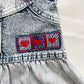 Levi’s Acid Wash Heart Patch Denim Dress • 18m - Yellow Clover Vintage Kids Clothes