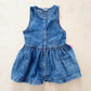 Vintage OshKosh Acid Wash Sleeveless Dress - Yellow Clover Vintage Kids Clothes