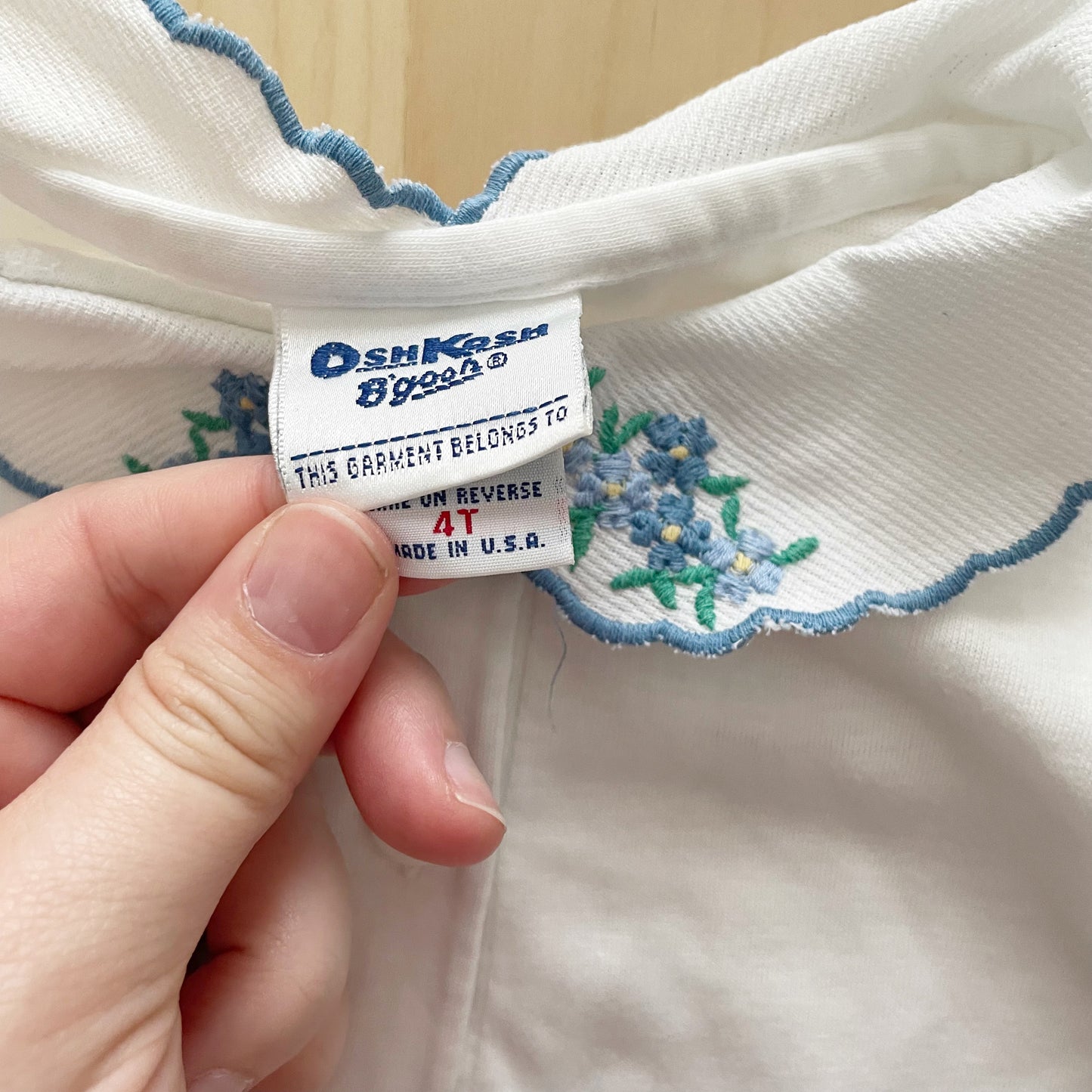 OshKosh Floral Embroidered Collar Too
