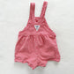 OshKosh Gingham Red Shortalls - Yellow Clover Vintage Kids Clothes