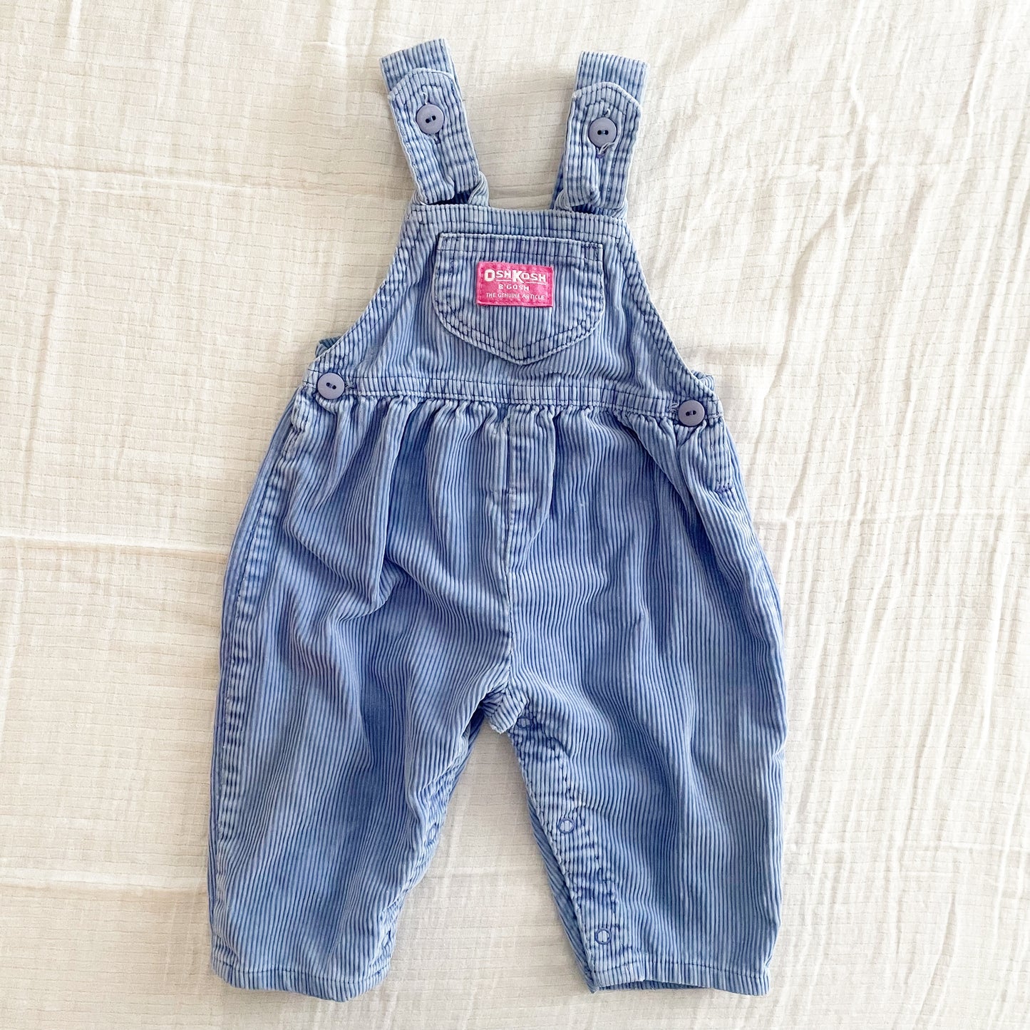 OshKosh Periwinkle Bow Back Overalls