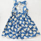 OshKosh Tropical Floral Side Tie Dress - Yellow Clover Vintage Kids Clothes
