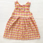 OshKosh Seersucker Fruit Embroidered Dress - Yellow Clover Vintage Kids Clothes