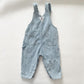 Baby B’gosh Light Denim Hickory Stripe Overalls - Yellow Clover Vintage Kids Clothes