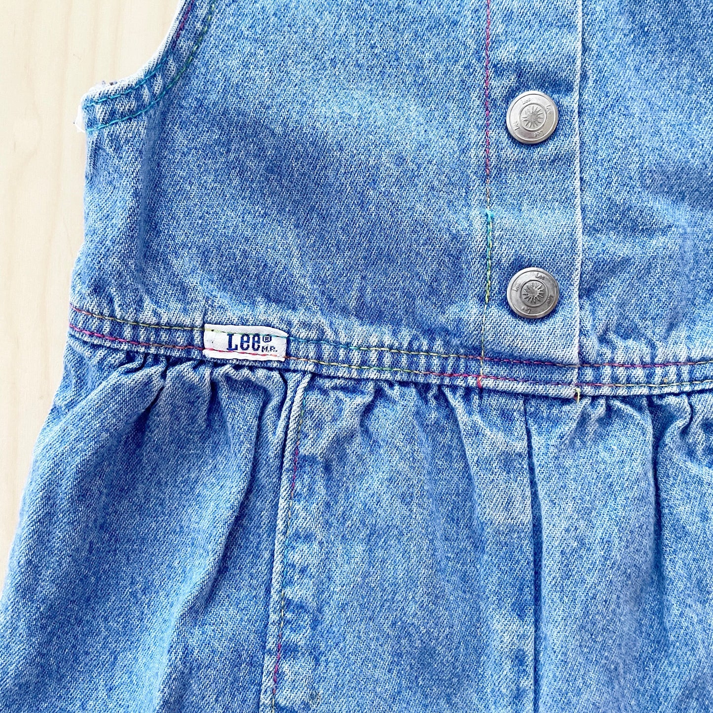 Lee Denim Rainbow Stitch Jumpsuit