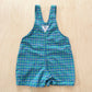Vintage OshKosh Plaid Button Front Shortalls