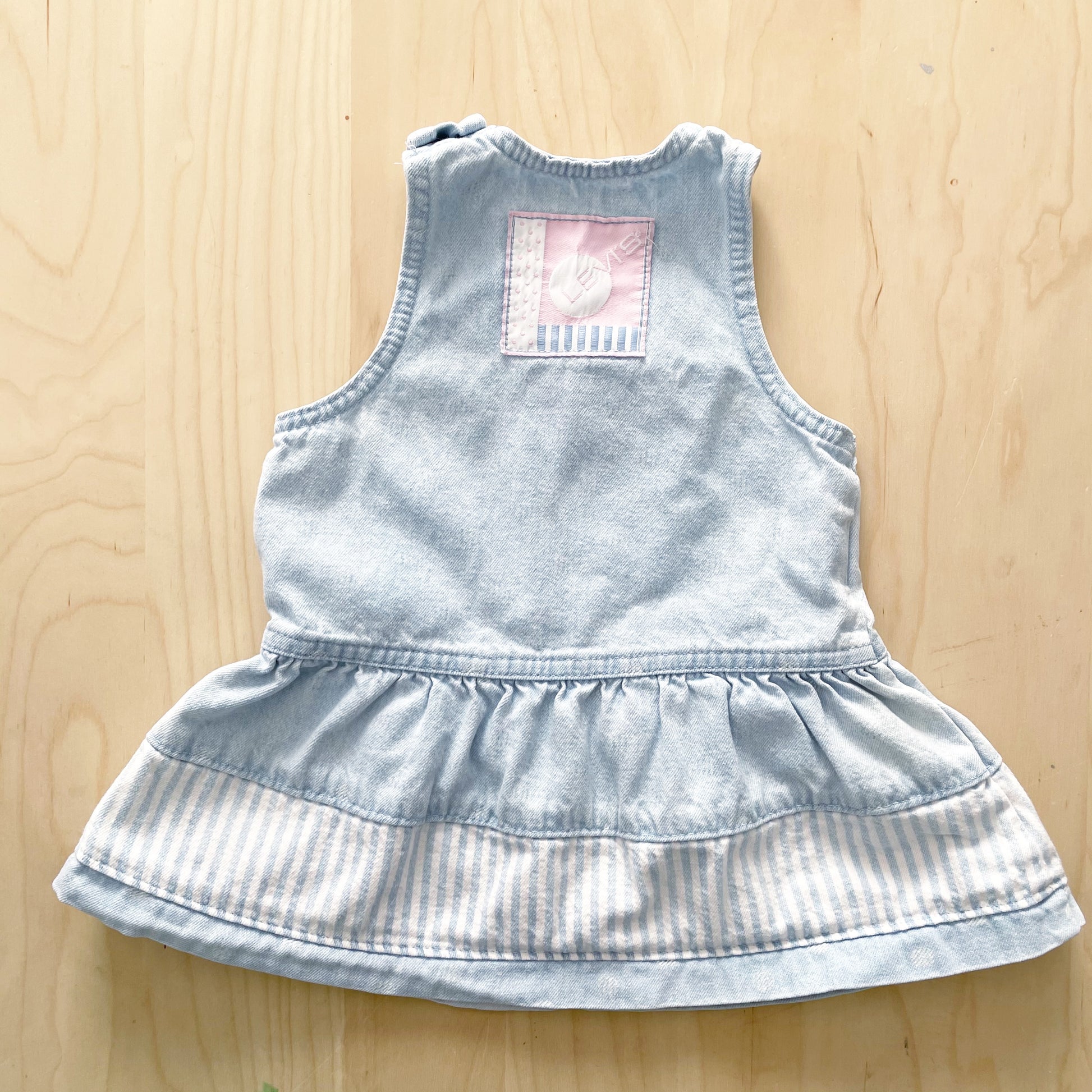 Vintage Levi’s Light Wash Dress - Yellow Clover Vintage Kids Clothes
