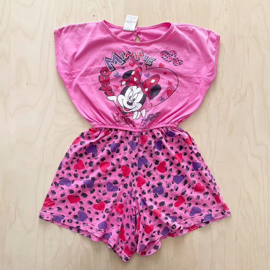 Minnie Mouse Heart Beat Romper - Yellow Clover Vintage Kids Clothes