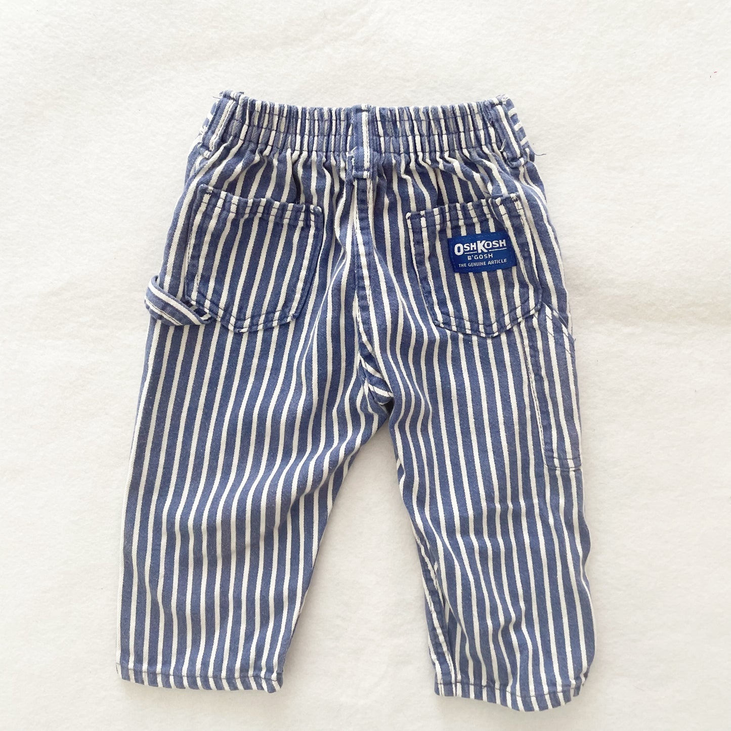 OshKosh Blue Stripe Pants - Yellow Clover Vintage Kids Clothes