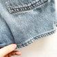 OshKosh Medium Light Wash Denim Shortalls - Yellow Clover Vintage Kids Clothes