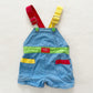 Vintage OshKosh Color Block Shortalls