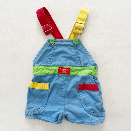Vintage OshKosh Color Block Shortalls
