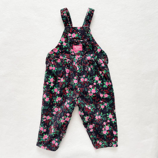 OshKosh Rose Cord Overalls - Yellow Clover Vintage Kids Clothes