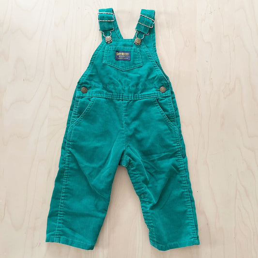 Vintage OshKosh Green Cord Overalls
