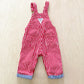 OshKosh Sweats Striped Patch Overalls - Yellow Clover Vintage Kids Clothes