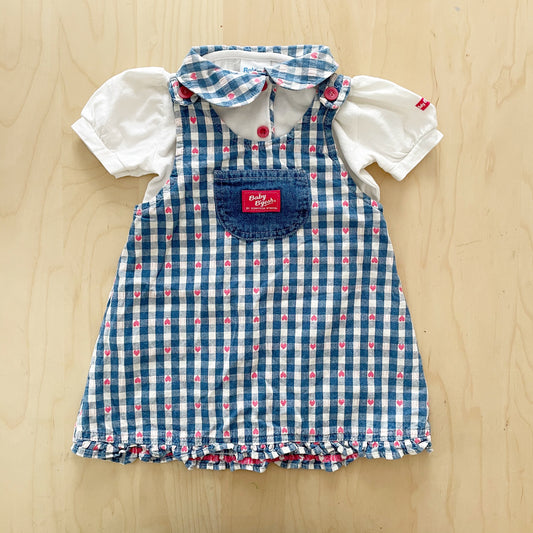 Baby B’gosh Heart Woven Gingham Dress Set
