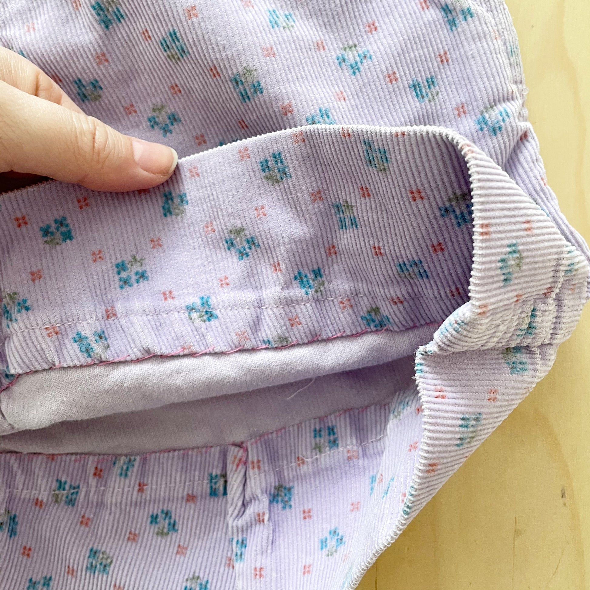 OshKosh Patterned Skirtall - Yellow Clover Vintage Kids Clothes