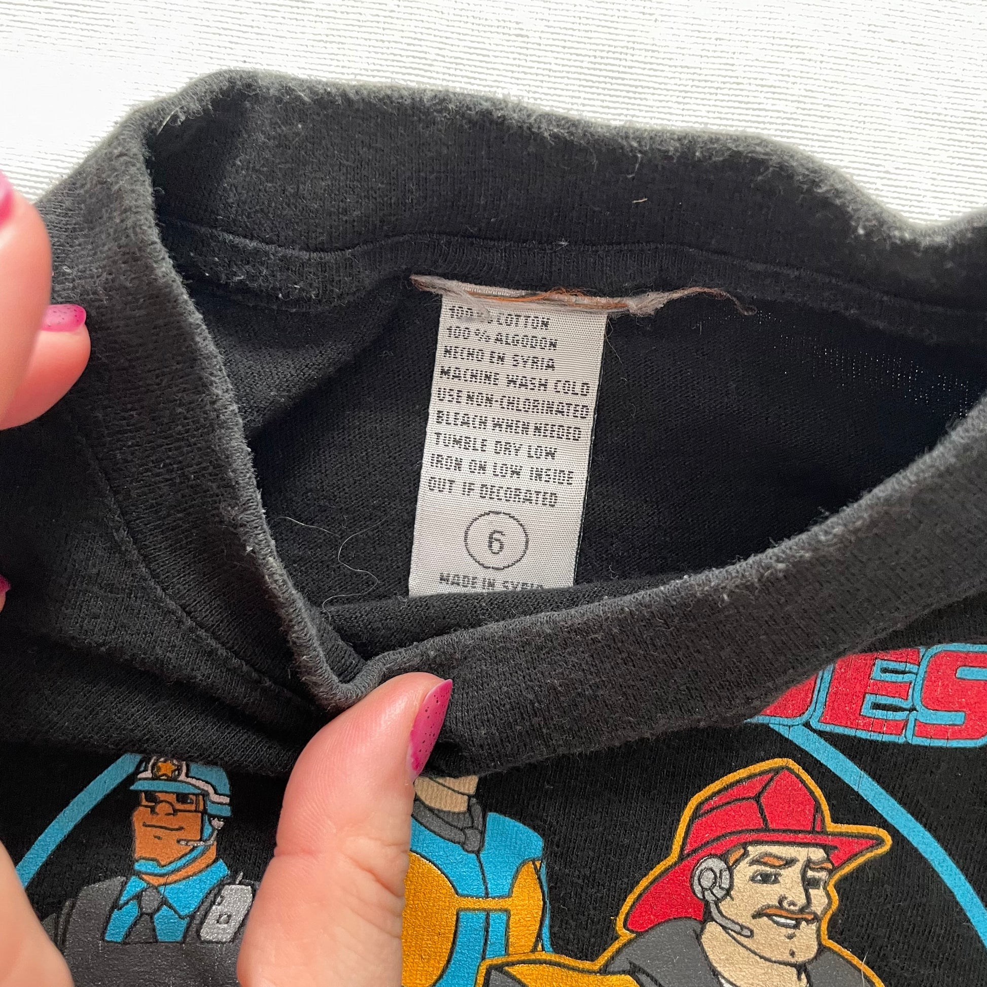 Rescue Heroes Graphic Tee • 6y - Yellow Clover Vintage Kids Clothes